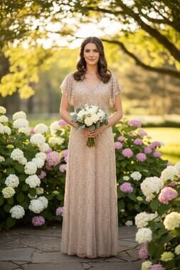 NWT ADRIANNA PAPELL DRESS GOWN MOTHER OF THE BRIDE FORMAL EVENING WEDDING GUEST